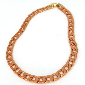 Metallic Orange Necklace